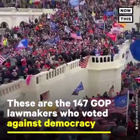 Omar Rivero @rebmcandrew1 🤬 The 147 GOP Lawmakers who voted to OVERTURN #Trump’s election LOSS should also be disqualified! Invoke Section 3 of the 14th Amendment! #TheYearOfAccountability #ExpelThemAll