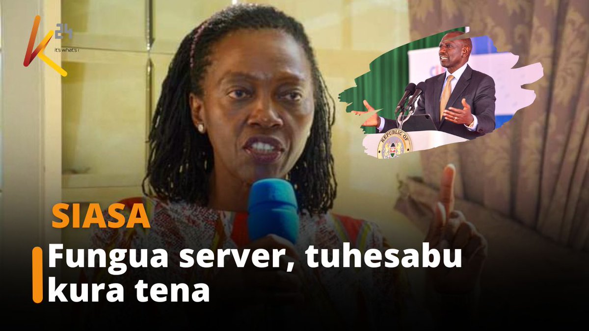 “Kama unataka tukutambue kama Rais, weka hizo kura tuhesabu tena, ufungue server, kama ni zako tutakutambua,” Karua to Ruto