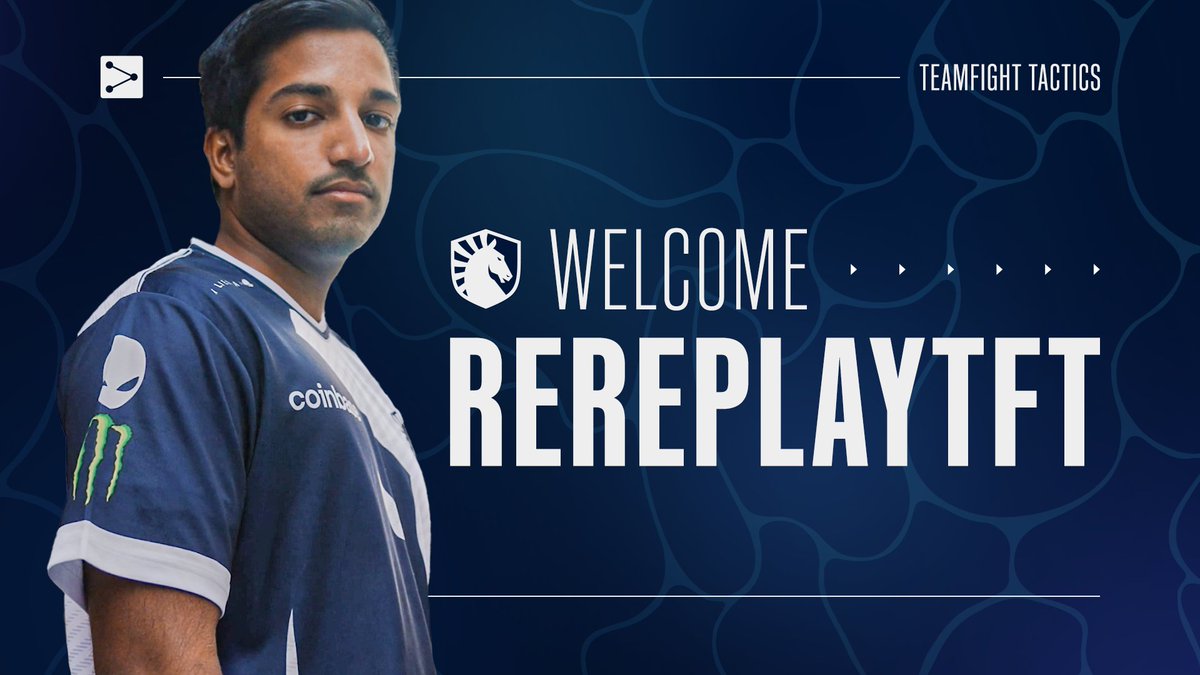 Today we welcome NA's 2023 TFT World Champion rereplay to Team Liquid ⚔️💫 We're so excited to support Rereplay as he pursues his competitive career full time! Join us as we celebrate his debut as Liquid Rereplay tomorrow at the Teamfight Tactics Shurima Cup 🏆