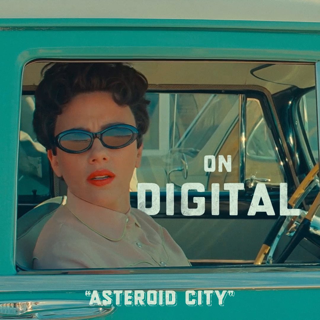 Leave the heat outside and watch Asteroid City in the comfort of your home, on Digital NOW.