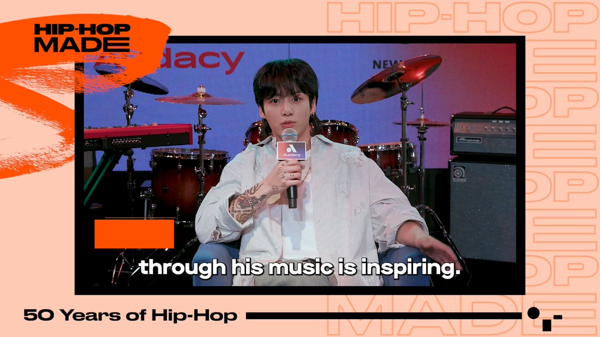 .BTS_official's #JungKook has major respect for Jack Harlow 🫡 Which Hip-Hop artist is your fave? 🎤 #HipHopMade Keep up the #HipHop50 celebrations by tuning into our 'Greatest 50 Songs of the Past 50 Years' Countdown 👉