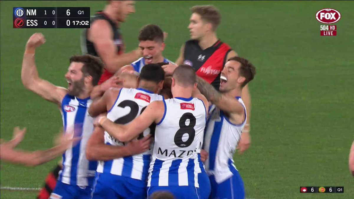 "Cunnington for the dream start!" - Not a bad way to kick off your last game 👏 📺 Watch #AFLNorthDons LIVE on ch. 504 or stream on Kayo: ✍️ BLOG 🔢 MATCH CENTRE