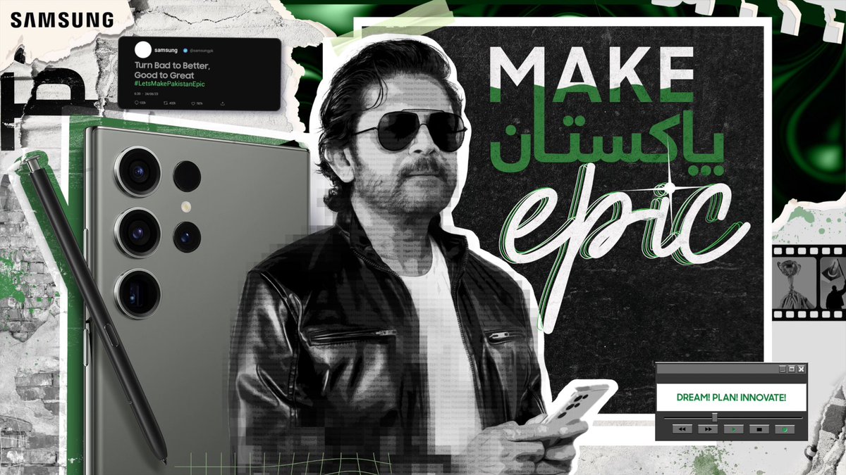 In these times let's ignite the flame of Hope. Dream, Plan, Innovate and Let's #MakePakistanEpic Here's an ode to those who broke all barriers and shared the epic! Who dreamt, planned and ignited the spark of innovation and showed the world how everyone can #MakePakistanEpic