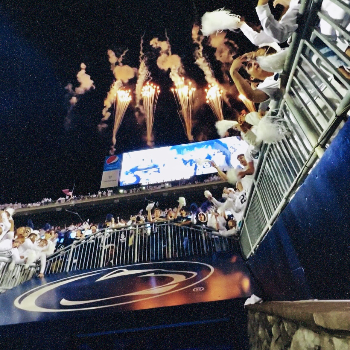 POV: You’re running out the tunnel at Beaver Stadium to #107kStrong for a night game in Happy Valley 🤩