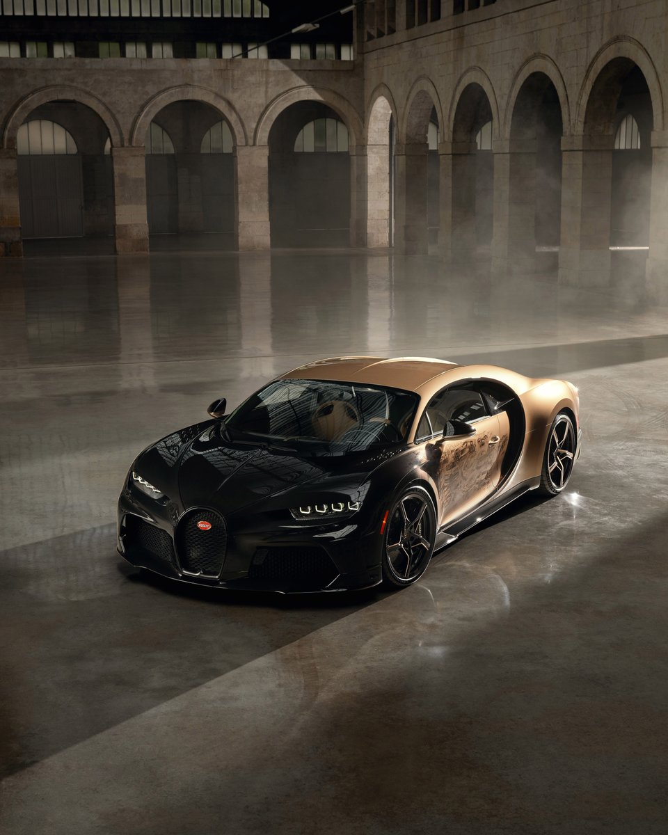 The BUGATTI CHIRON Super Sport ‘Golden Era’. A beautifully personal homage to the brand’s incomparable legacy. This masterpiece of craftsmanship now awaits an official handover to its owner at The Quail. #BUGATTI #SurMesure #GoldenEra –