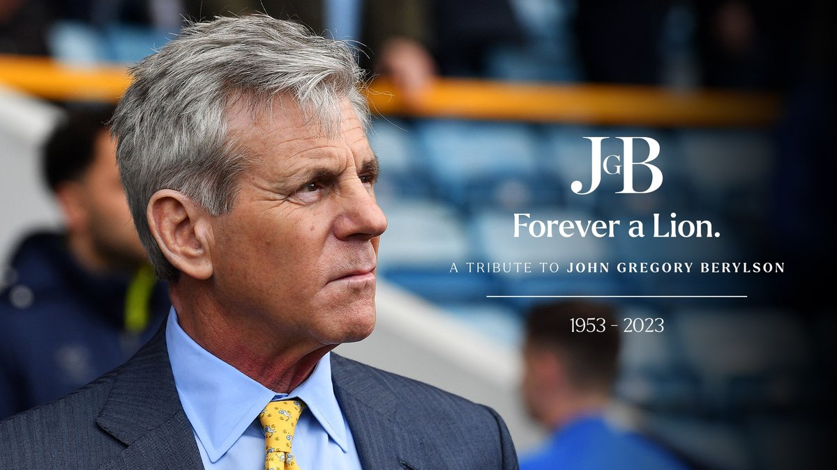 💙 𝐉𝐨𝐡𝐧 𝐆𝐫𝐞𝐠𝐨𝐫𝐲 𝐁𝐞𝐫𝐲𝐥𝐬𝐨𝐧... Forever a Lion. #Millwall