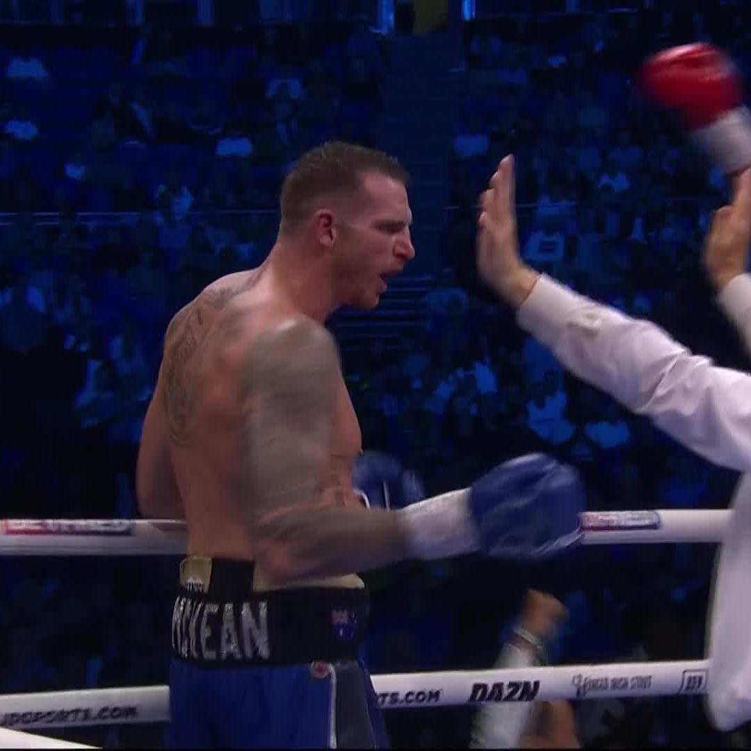 It's ALL OVER in the final round Filip Hrgovic out of nowhere 😳 #JoshuaHelenius