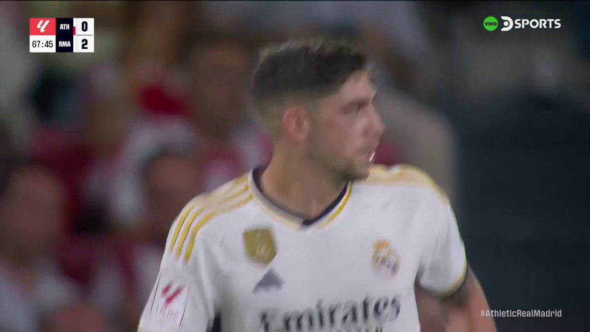 ¡OTRA VEZ FEDE! 😤🇺🇾 👉Valverde sacó un derechazo pegado al palo de Unain Simón que casi pone el tercero para el Real Madrid 🎙️ Gustavo Kuffner - Fabián Godoy #AthleticRealMadrid #LaLigaEnDSPORTS