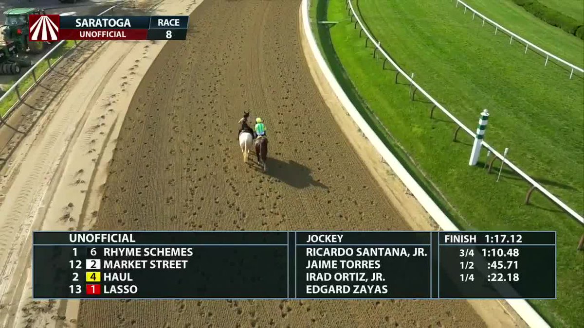 CASA CREED DOES IT AGAIN! Son of Spendthrift Farm stallion Jimmy Creed, Luis Saez leads him to victory in the Fourstardave (G1)! #Saratoga