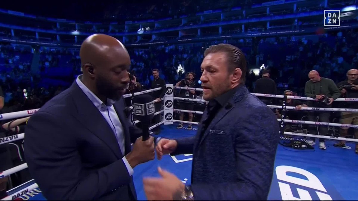 "Greatness don't rush" 👏 Conor McGregor with the credit and then CALLS OUT ksi #JoshuaHelenius
