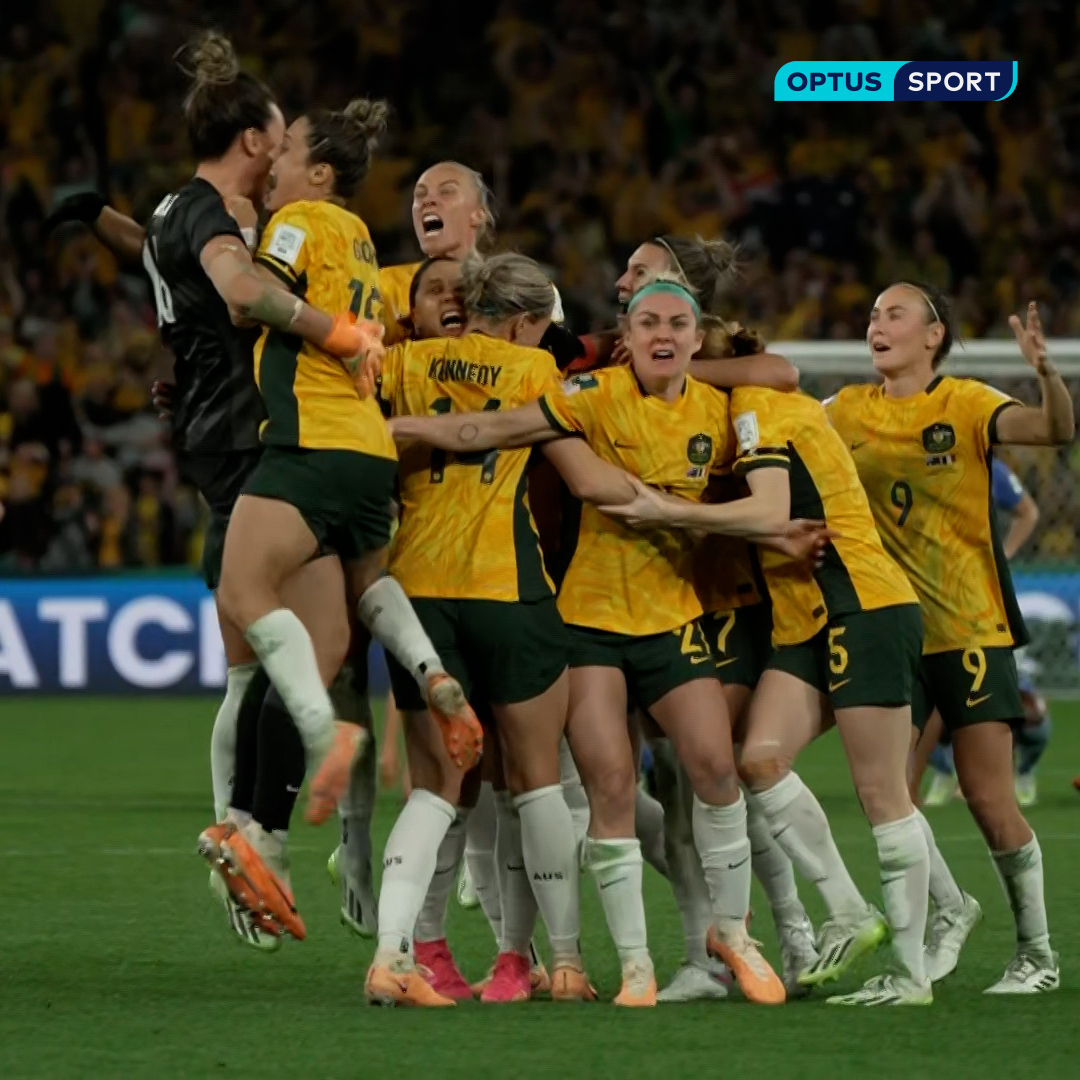 The Matildas are FIFA Women's World Cupโข semi-finalists. Roll the slow motion scenes ๐ฅน That really happened ๐๐ #FIFAWWC #OptusSport
