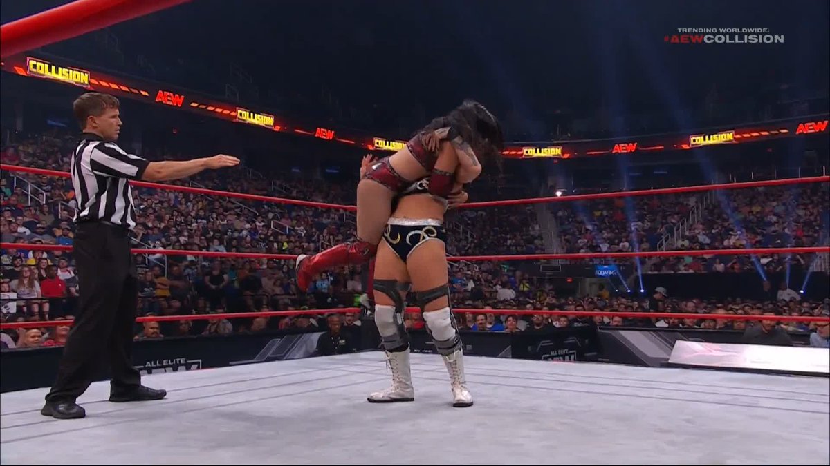 An eager Willow Nightingale wants to get in the ring! Watch #AEWCollision LIVE on TNT! Kris Statlander | Willow Nightingale | Mercedes Martinez 🏳️🌈🇵🇷 | The 🇨🇺💎