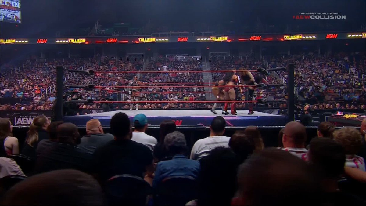 Agility. Power. Willow Nightingale has it all! Watch #AEWCollision LIVE on TNT! Kris Statlander | Willow Nightingale | Mercedes Martinez 🏳️🌈🇵🇷 | The 🇨🇺💎