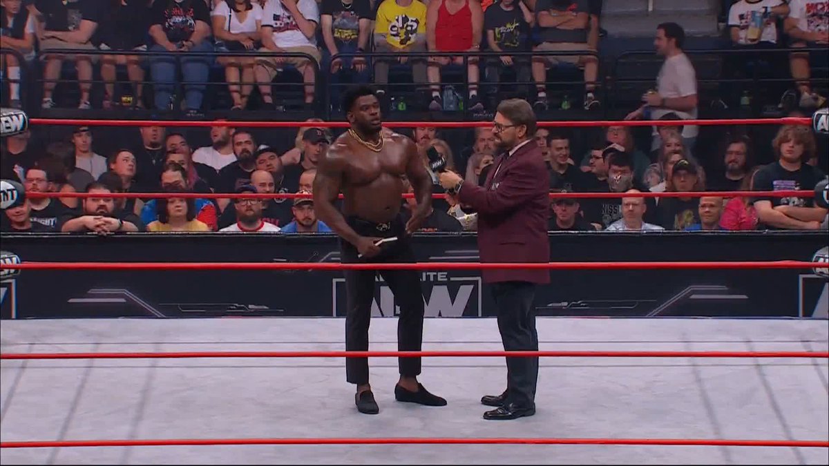 Powerhouse Hobbs is calling out "The Redeemer"! Watch #AEWCollision LIVE on TNT! mine | Rusev