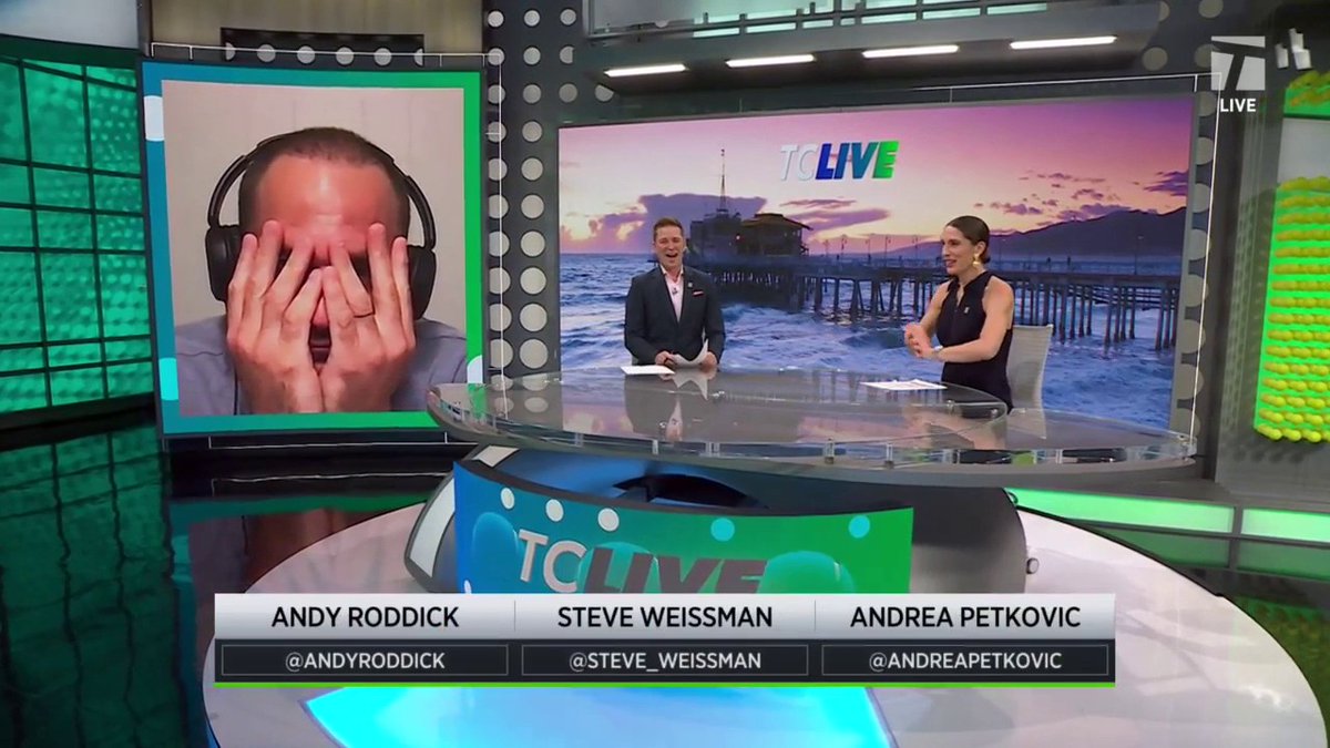 You think you can win a game off a pro? andyroddick and Andrea Petkovic are here to put you in your place 🤣😎 Steve Weissman | #TCLive