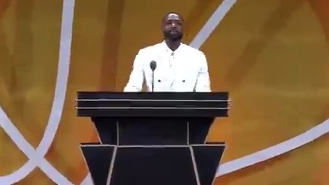 Grab your tissues and enjoy DWade's full Naismith Memorial Basketball Hall of Fame Enshrinement speech. Worth every second.