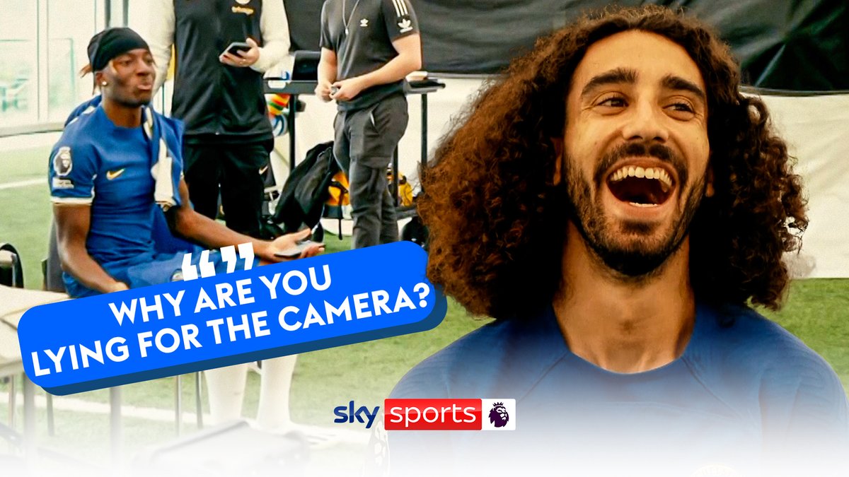"Why are you lying for the camera bro?!" 😂 Going behind the scenes at Chelsea's media day did not disappoint 😅