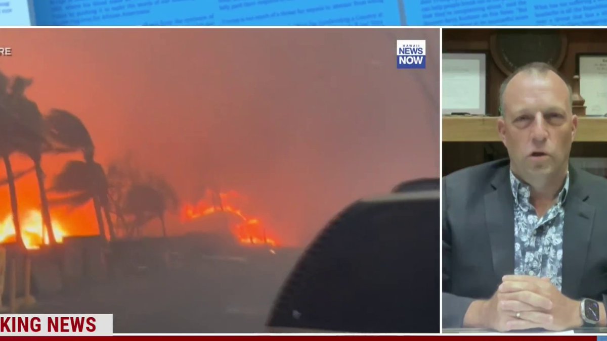 "I want to warn the entire planet about this," Hawaii Gov. Josh Green says. "When fire jumped from one spot to another, it got seeded very quickly with those 80mph winds... That's what a fire-hurricane is going to look in the era of global warming."