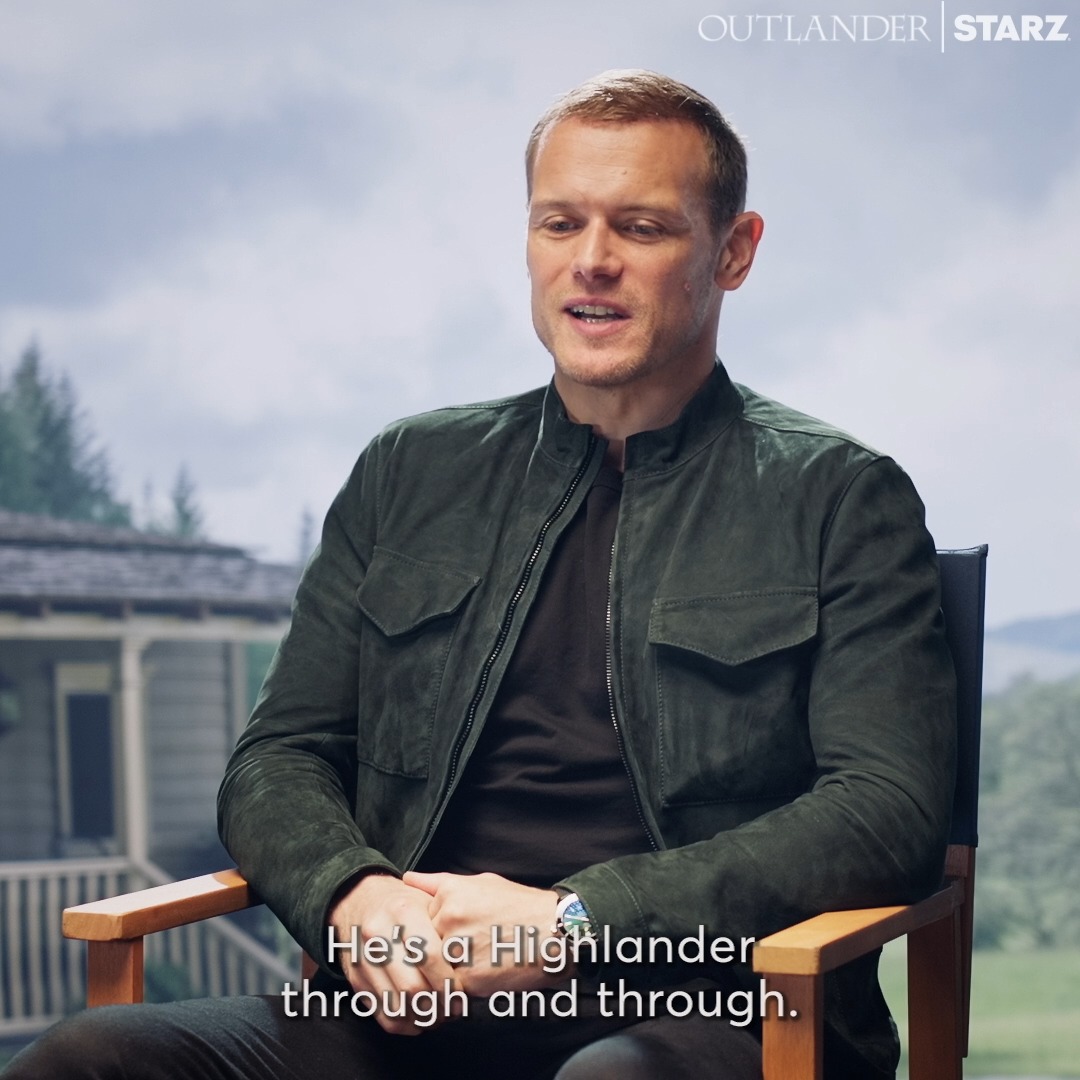 Listening to Sam Heughan talk about returning to Scotland in the mid-season finale has me like 🥹. #Outlander (previously recorded)