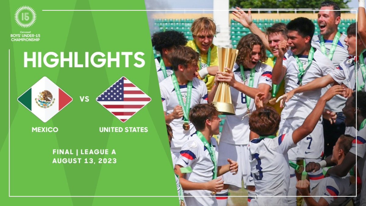 🤳 ⚽ Relive the thrilling moments of the clash between 🇲🇽 Mexico and 🇺🇸 United States in the #BU15 League A Final with these highlights! 🎥