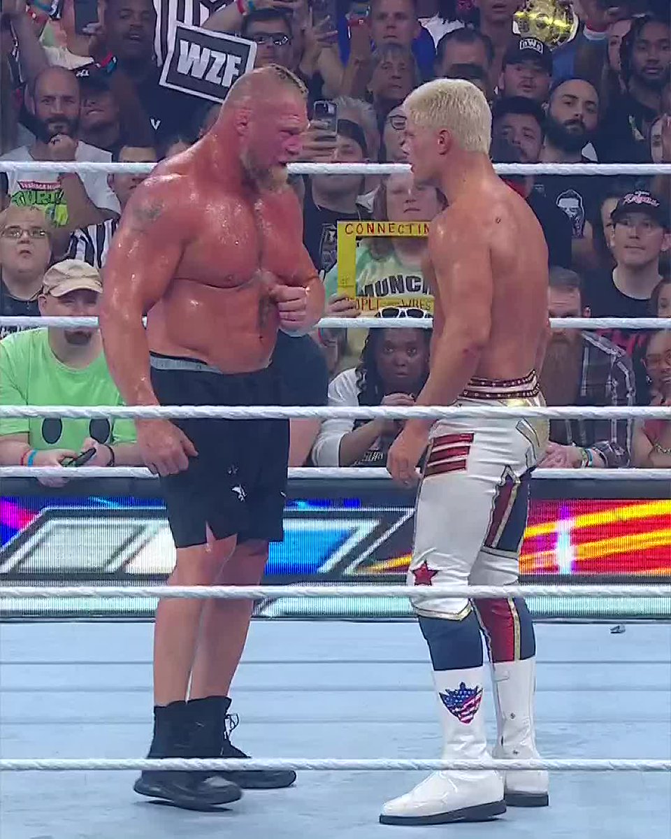 RESPECT. Cody Rhodes 🤝 Brock Lesnar