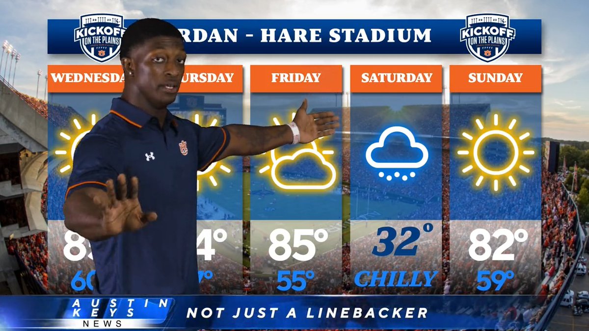 🚨 𝗧𝗛𝗜𝗦 𝗝𝗨𝗦𝗧 𝗜𝗡 🚨 It's getting chilly for Kickoff on The Plains 🥶 🎟️ | KEYS