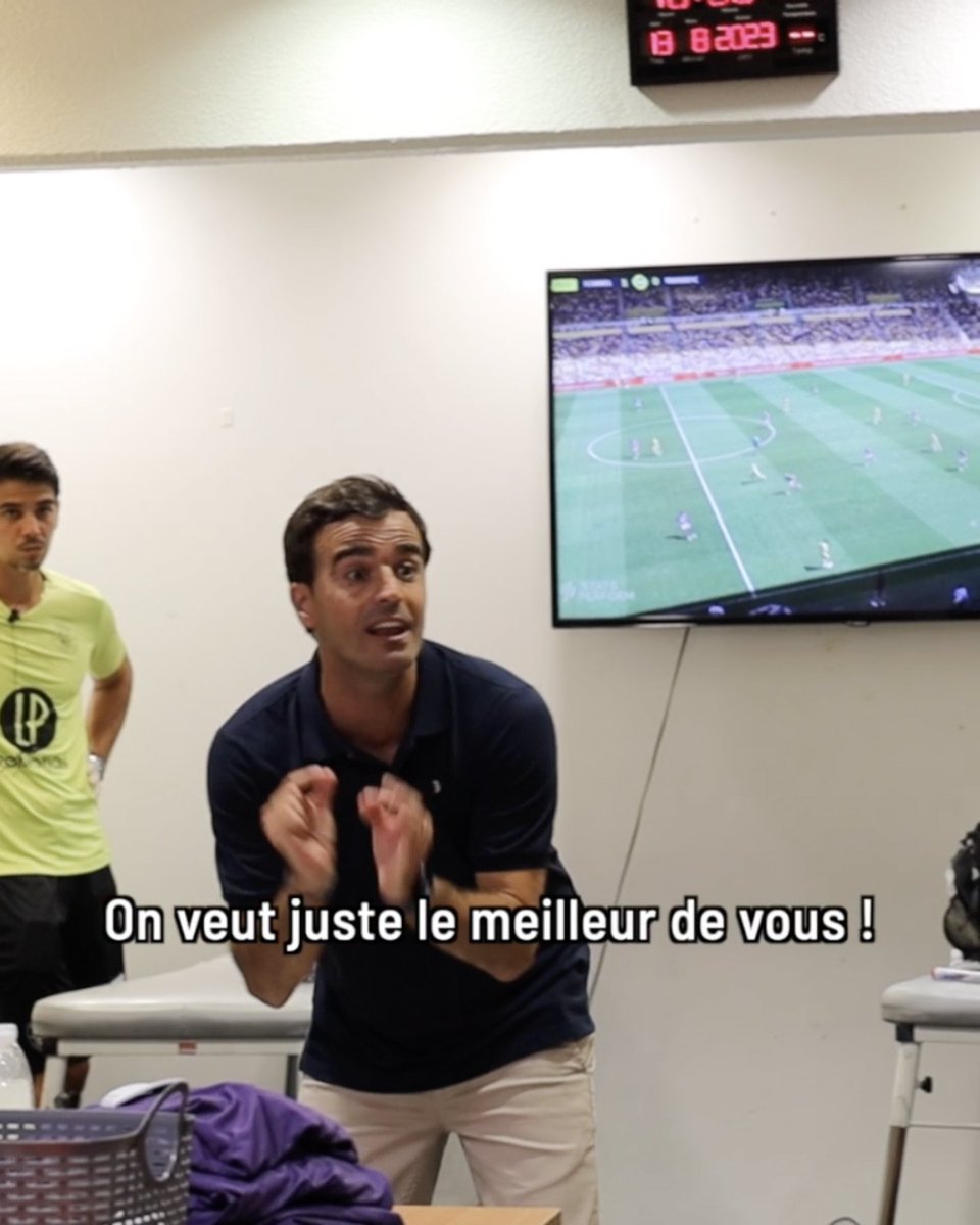 Une mi-temps décisive pour nos Violets et leur Coach, pour revenir plus forts et renverser la situation ! Avec personnalité et caractère 💪 #DeboutToujours 😈