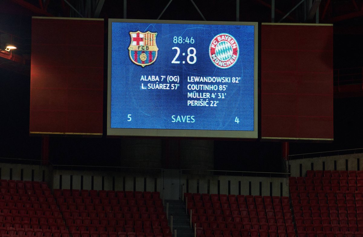 𝐅𝐂 𝐁𝐚𝐫𝐜𝐞𝐥𝐨𝐧𝐚 𝟐-𝟖 𝐅𝐂 𝐁𝐚𝐲𝐞𝐫𝐧 An unforgettable night in Lisbon, #OTD in 2020 📆🔙 #MiaSanMia