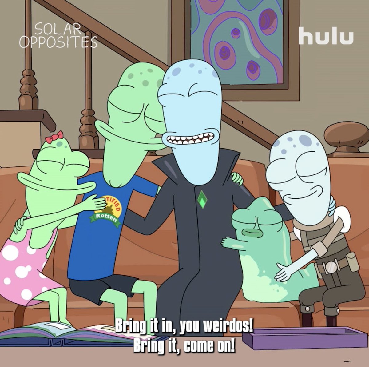 You can stop begging now. #SolarOpposites is now streaming on Hulu.