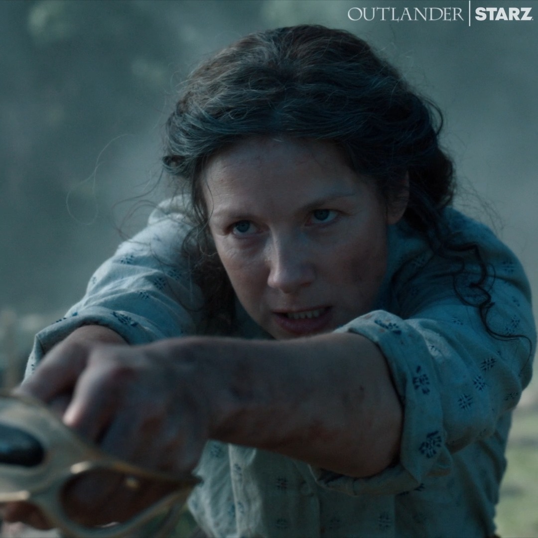 Claire and that sword are the dream team I didn't know I needed. #Outlander