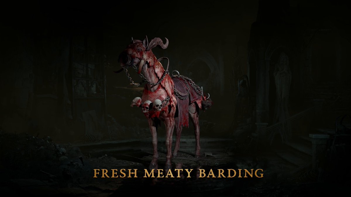 Want this fresh look for your mount? You'll have to pry it from The Butcher's claws 🥩