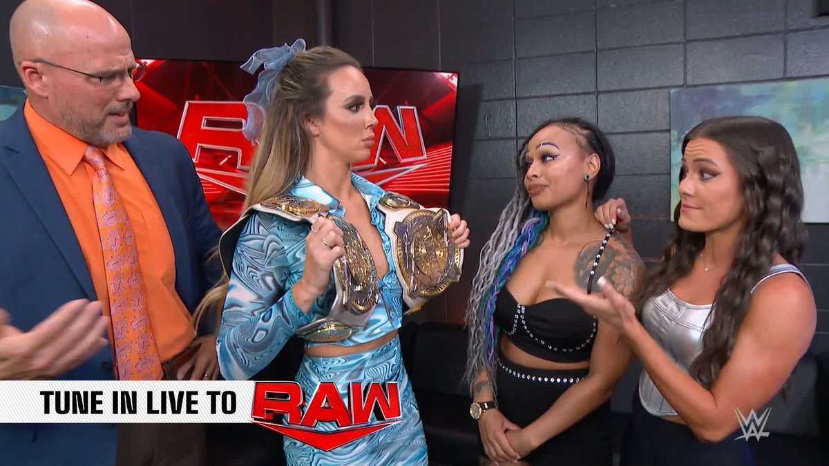 NEW ..... CHAMPION?! 👀 #WWERaw