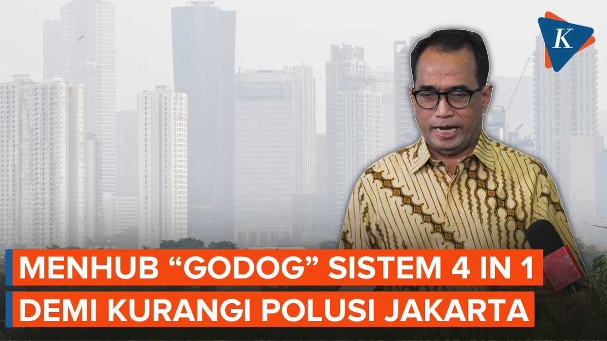 Menhub Budi Karya akan mempertimbangkan sistem 4 in 1 dalam rangka mengatasi polusi udara di Jabodetabek. Dengan adanya sistem ini, yang mana 1 mobil diisi dengan 4 orang, diharapkan dapat mengurangi jumlah mobil sehingga mampu mengatasi polusi udara. < #PolusiUdara #Jabodetabek