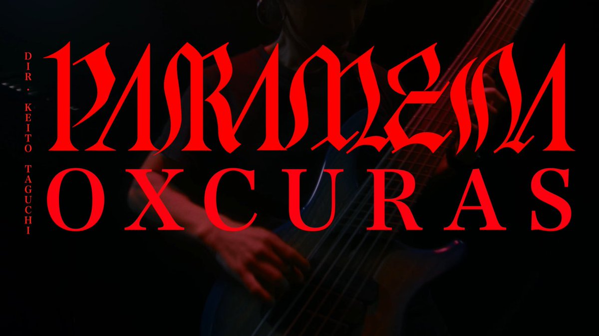 【🎥NEW MUSIC VIDEO🎥】 PARAMENA 1st Digital Single "Oxcuras" キャリア初となるMUSIC VIDEOを公開します。 PARAMENA - Oxcuras(Official Music Video) Mixed and Mastered by DEXCORE 架神 Video Directed by KEITO TAGUCHI
