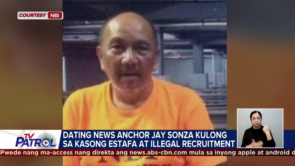 Arestado ang dating news anchor na si Jay Sonza dahil sa umano'y estafa at syndicated at large-scale illegal recruitment. Palabas sana siya ng bansa nang harangin ng BI dahil sa nakabinbing estafa at active warrant para sa illegal recruitment. Basahin: