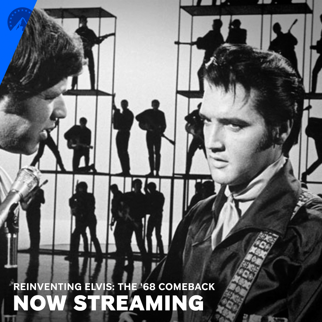 Let’s rock ’n’ roll 🎸🎶 For the first time ever, hear all the secrets of how the King of Rock ’N’ Roll resurrected his career. Reinventing Elvis: The ’68 Comeback is now streaming exclusively on #ParamountPlus