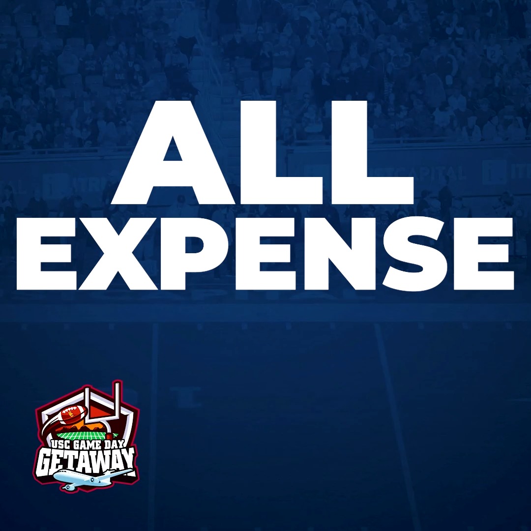 🏆 WIN BIG with our USC GAME DAY GETAWAY! 🏆 YOU and A GUEST could win an ALL-EXPENSE PAID TRIP to Los Angeles, CA for a USC football game at the historic LA Memorial Coliseum! 🏈✌️ ENTER NOW for a chance to WIN: