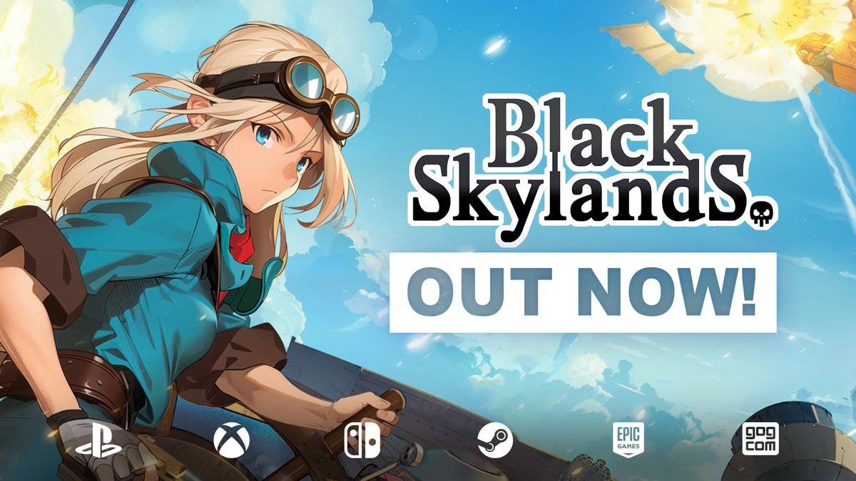 By the skies! We’ve landed on PC and consoles! 🌤️ ⚙️ Set sail in a newly crafted narrative and experience a range of exciting new features in the vast sky-punk world of #BlackSkylands. 🧭 Your journey starts NOW!