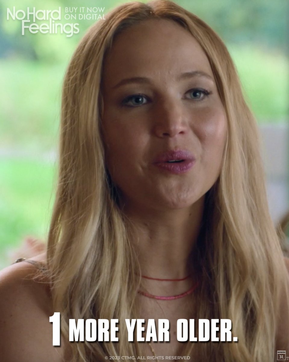 Happy birthday to our comedy queen, Jennifer Lawrence! Celebrate HARD with #NoHardFeelings, - buy now on Digital: