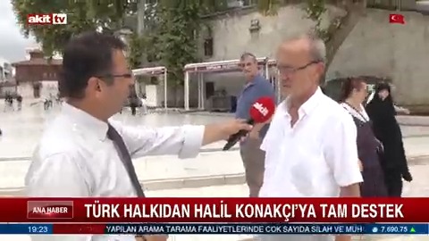 Türk halkından Halil Konakçı'ya tam destek