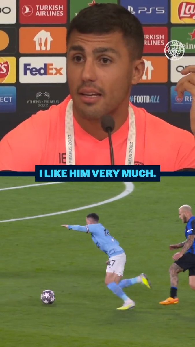 Rodrigo on Phil Foden's best position! 💯