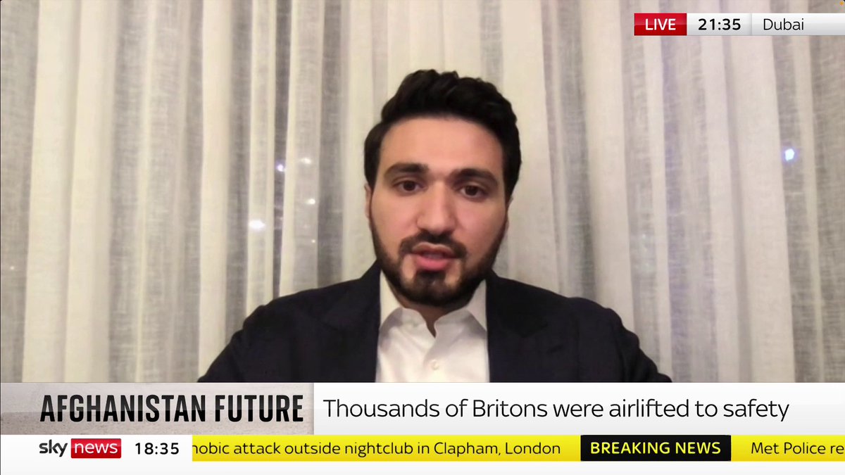 "If the people of Afghanistan do not see any other solution, I am certain we will enter another cycle of violence," says the founding member of the National Resistance Council, Khalif Noor, on two years of Taliban rule in the country. 👉 📺 Sky 501