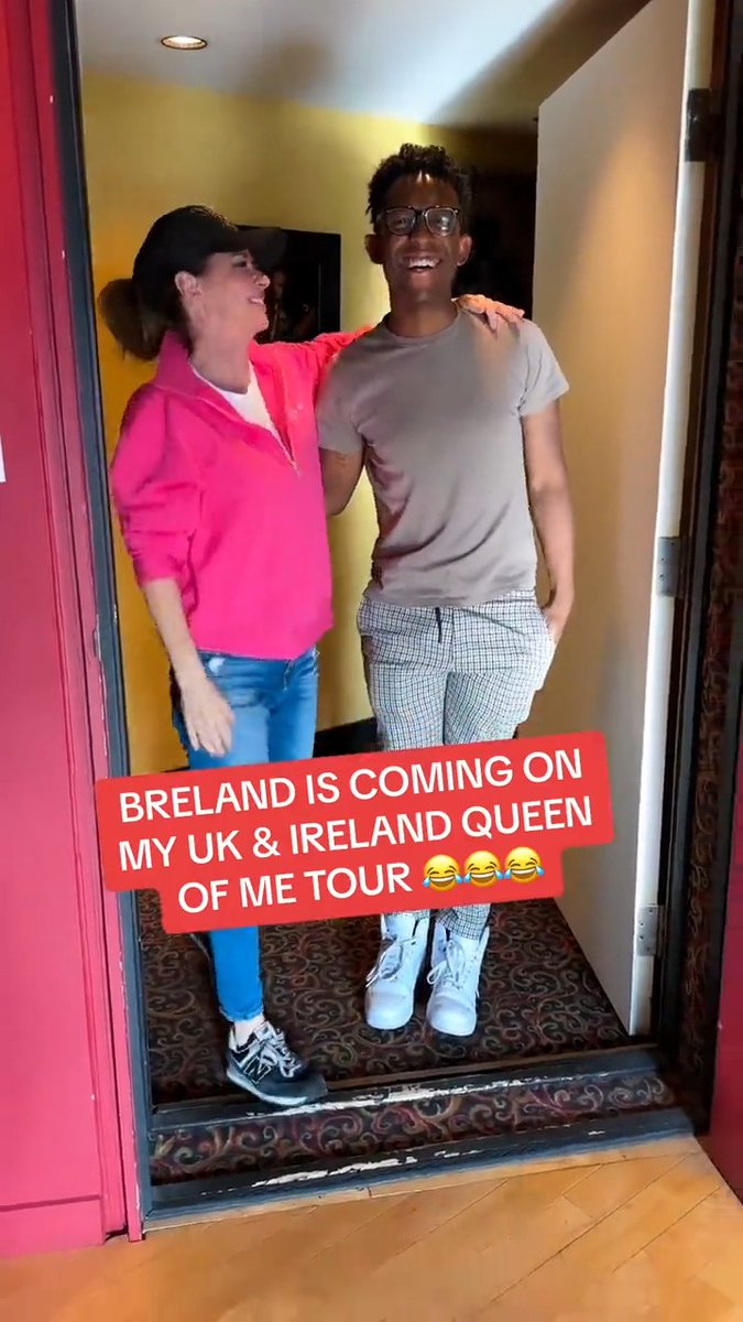 Love dueting with Breland - Sometimes it’s 🔥 and sometimes it’s 😂 I'm thrilled to announce he will be supporting on my UK & Ireland tour too! ❤️🔥 This was our failed attempt at filming an announcement video - We’ll kick the door of Glasgow Airport down better!! 😂