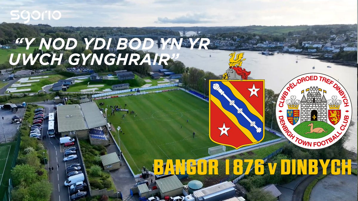 “Y nod ydi bod yn yr uwch gynghrair” Bangor 1876 2-1 Dinbych | | #JDCymruNorth 🏴󠁧󠁢󠁷󠁬󠁳󠁿 Y newydd ddyfodiaid i’r Cymru North yn cwrdd, gyda’r clybiau yn anelu at yr uwch gynghrair 🎙️ @Bangor1876 | Denbigh Town FC | JD Cymru Leagues 🏴󠁧󠁢󠁷󠁬󠁳󠁿