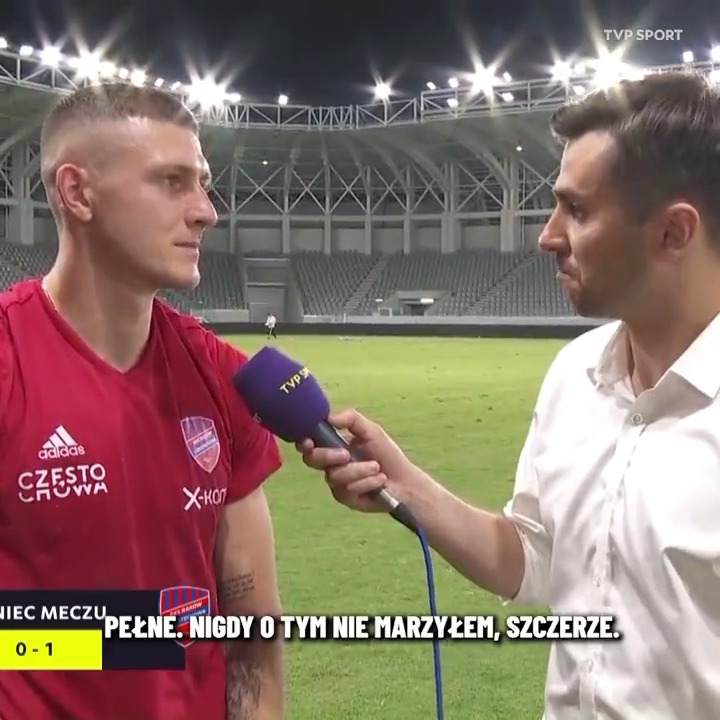 "Żałuję tylko tego, że mój tata tego nie widzi. Chciałbym też zadedykować ten awans mojej żonie, która wczoraj wylądowała w szpitalu i dzieciom. Kochanie, to dla was"- Fabian Piasecki 💔