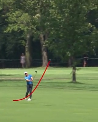 Driver off the deck tracer! 😳 Viktor Hovland's ridiculous shot from 2020 @BMWChamps. #TOURVault