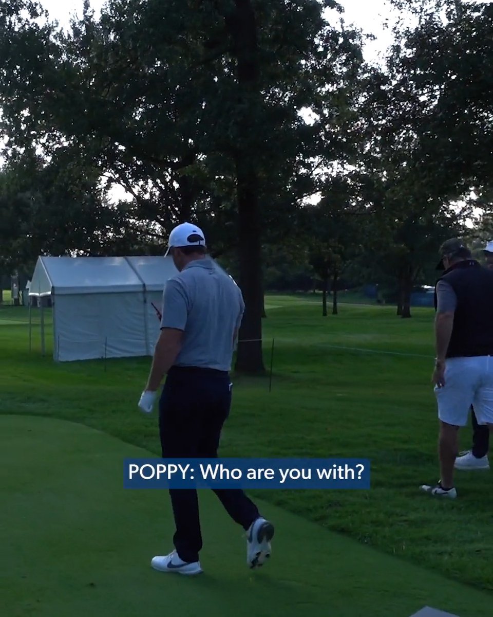 Flush the iron, FaceTime with family 🥰 Rory McIlroy got a surprise call from Erica and Poppy during his practice round BMW Championship ❤️