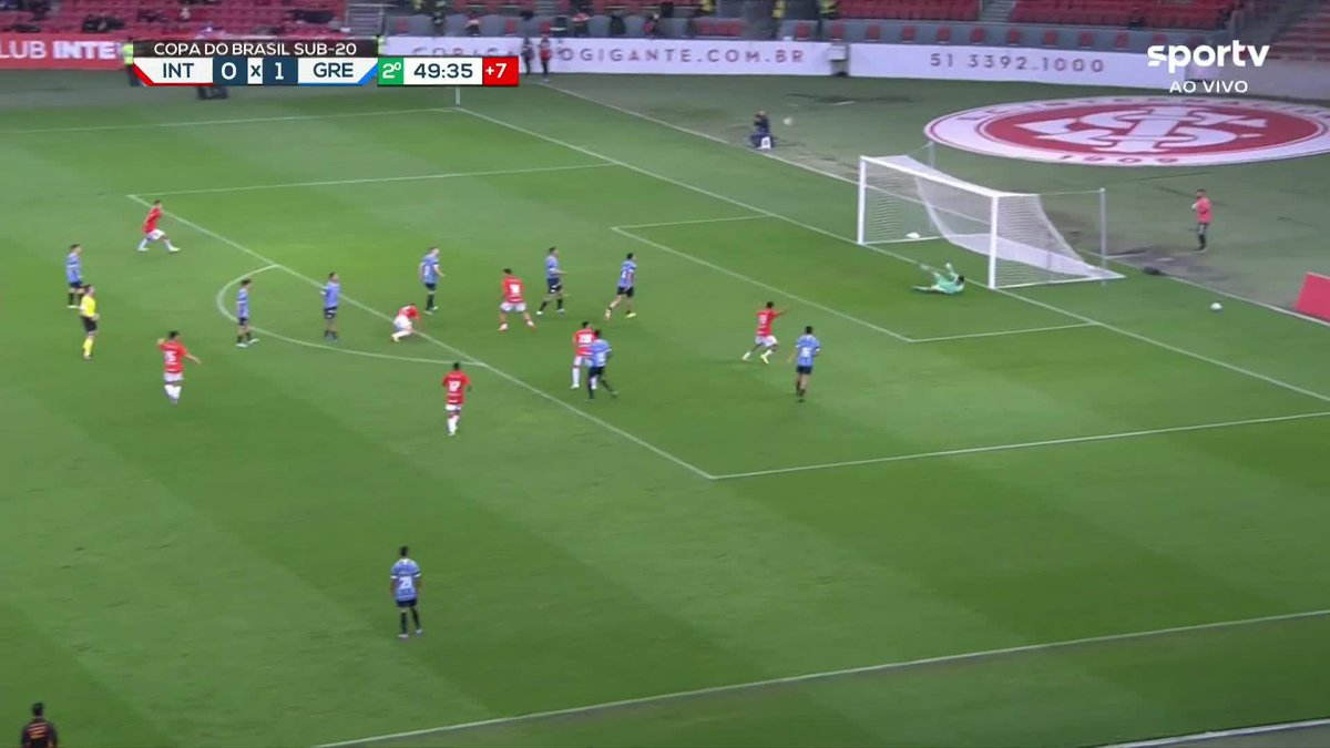 É MAIS UM GOLAAAAAAÇO! Lucca marcou nos acréscimos para o Internacional na Copa do Brasil Sub20 contra o Grêmio