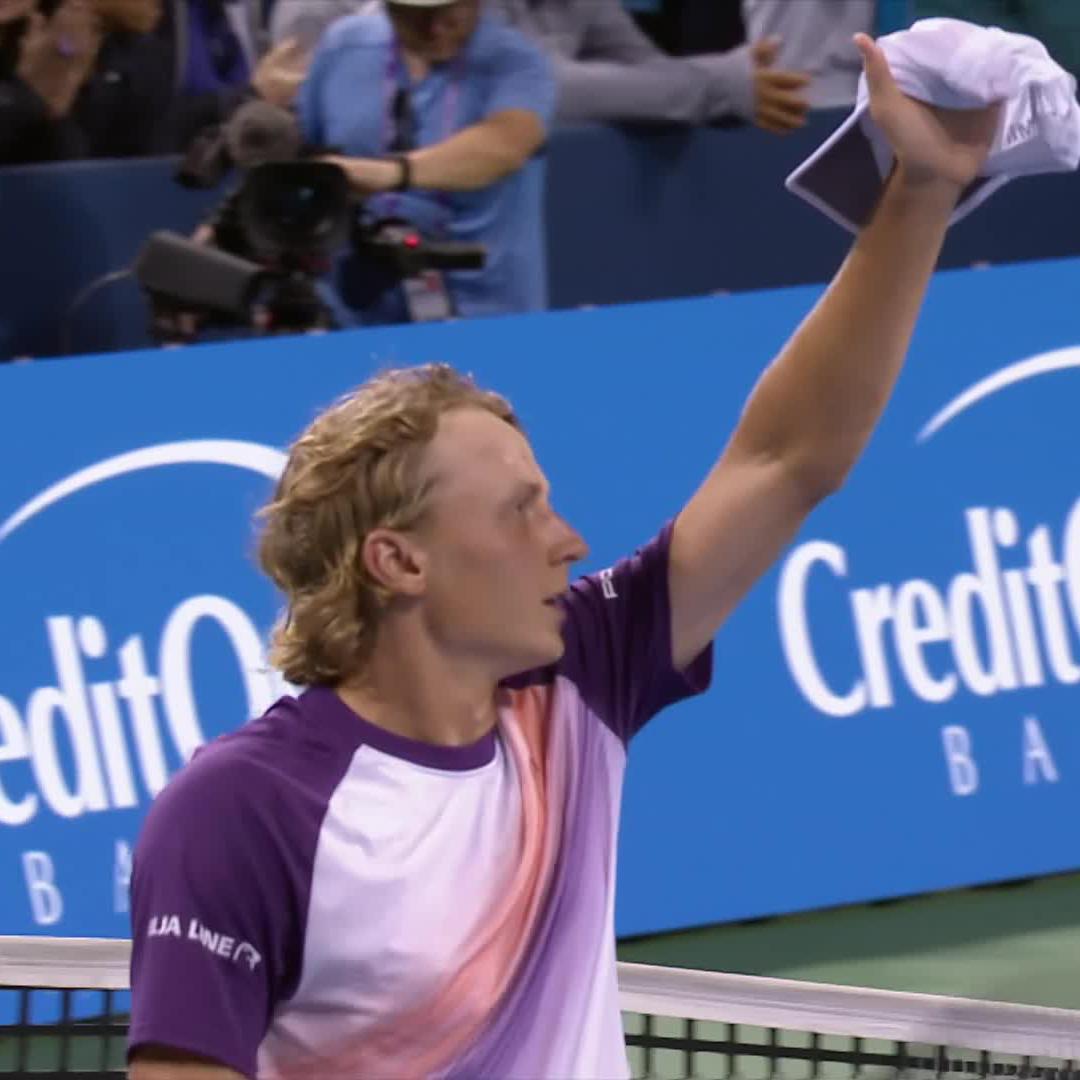 On a roll ๐ฅ Emil Ruusuvuori has recorded back-to-back Top-10 wins for the first time in his career, after defeating Andrey Rublev 7-6 5-7 7-6 #CincyTennis