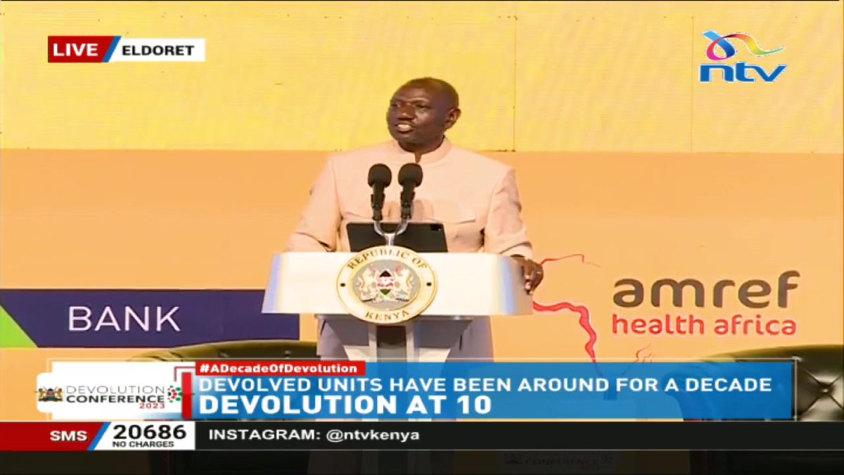 President Ruto: We will not go back to subsidies of any nature. #ADecadeOfDevolution